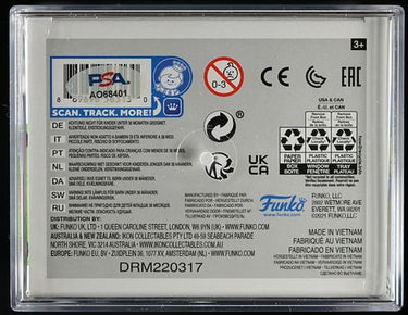 Caterpie Jason Paige Autographed POP! PSA 8.5 AUTO 10