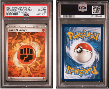 Basic Fighting Energy Cracked Ice Holo PSA 10 - 2024 Pokemon SVE EN