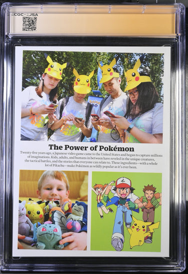 Pikachu Time Special Edition: Pokemon CGC 9.2 Laurie Hymes & Matthew Sussman Signed