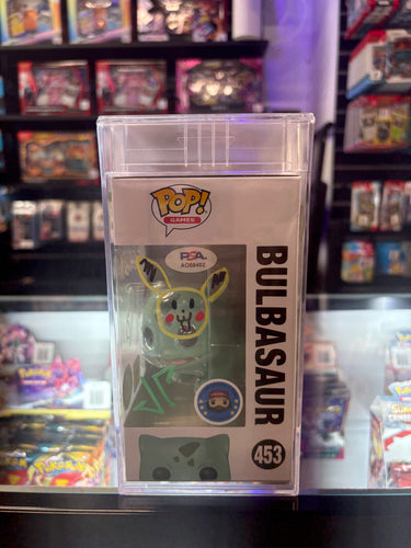 Bulbasaur Jason Paige Autographed POP! Figure PSA 8 AUTO 10