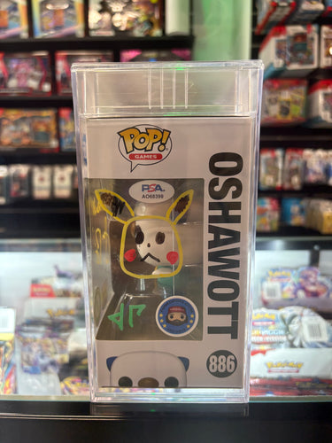 Oshawott Jason Paige Autographed POP! PSA 8.5 AUTO 8