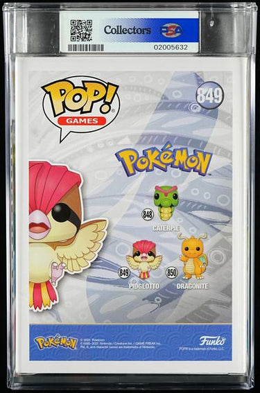 Pidgeotto POP! Jason Paige Autographed PSA 8.5 AUTO 10