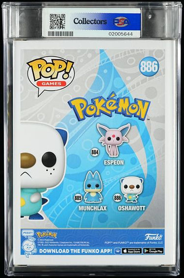 Oshawott Jason Paige Autographed POP! PSA 8.5 AUTO 8