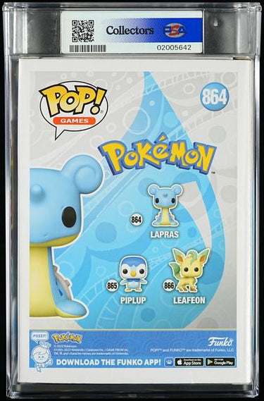 Lapras Jason Paige Autographed POP! PSA 8.5 AUTO 8